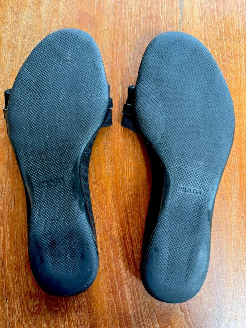 Prada Sandals, vintage, slides, size 39, 8.5, Black - Picture 7 of 9